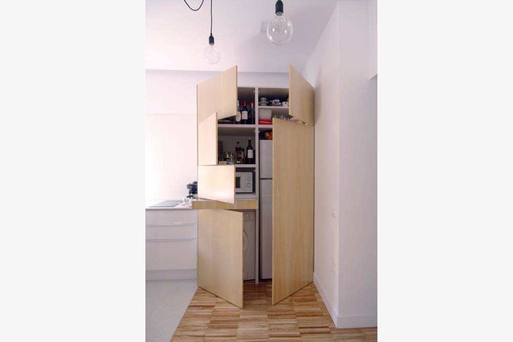 Almacenaje y electrodomésticos homify Cocinas escandinavas Muebles de cocina