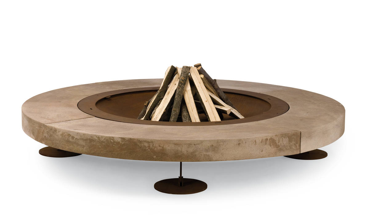 rondo wood-fired oven Minimalist style garden Fire pits & barbecues