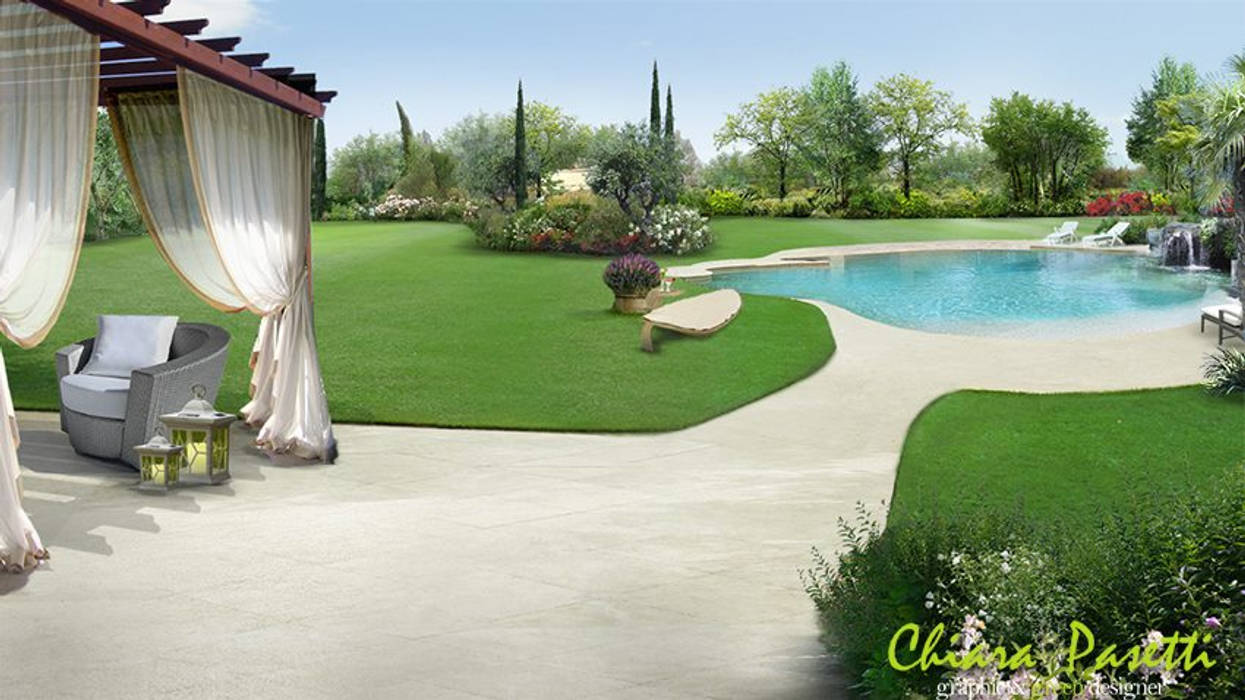 I miei Render, Chiara Pasetti Graphic&Green Designer Chiara Pasetti Graphic&Green Designer Mediterranean style garden