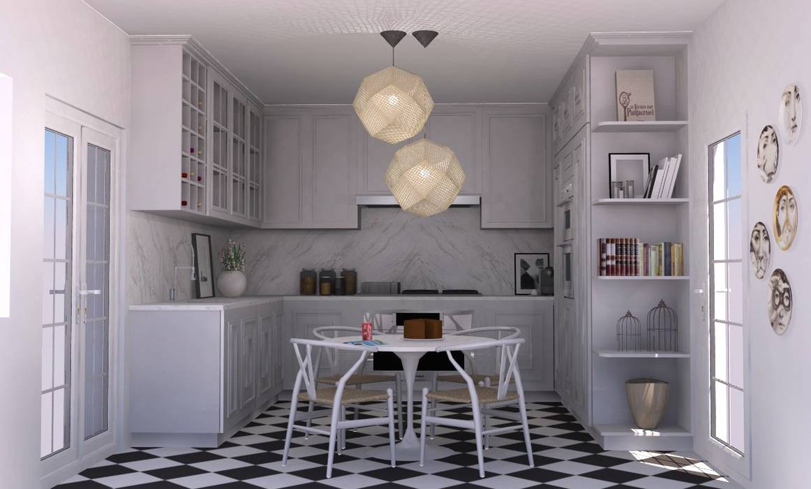 COZINHA BELOURA Cozinhas mediterrânicas por Santiago | Interior Design Studio Mediterrânico