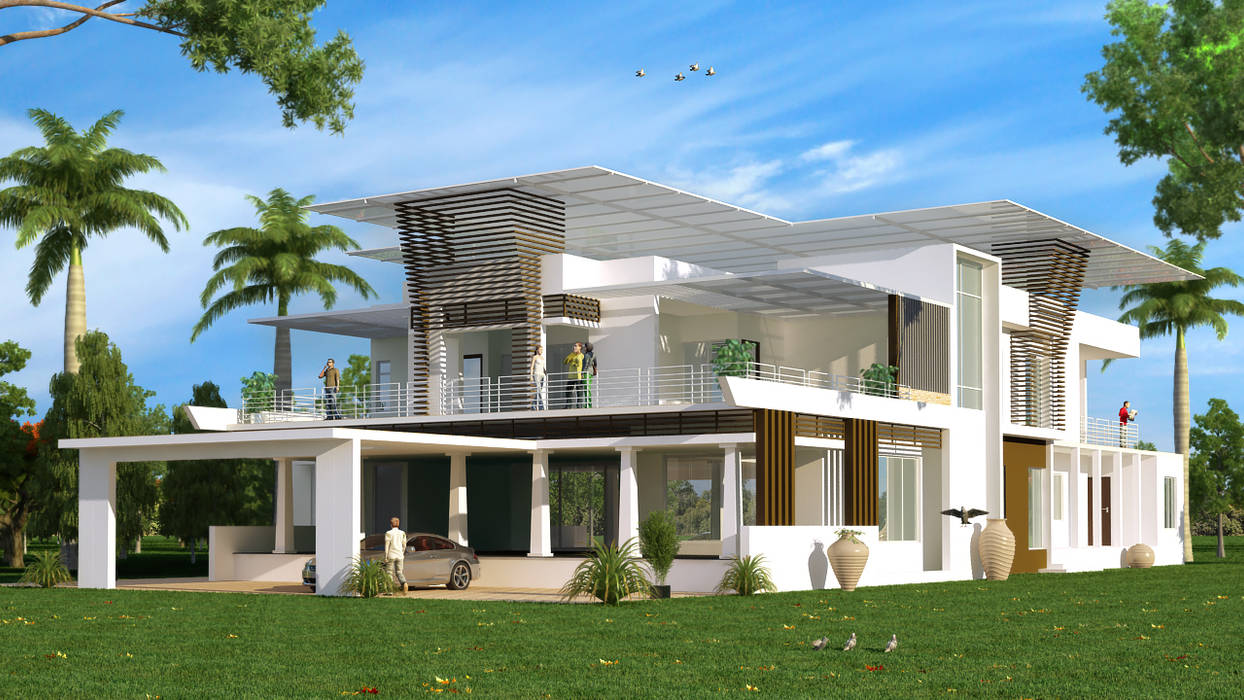 recent works, Freelance 3D visualiser Freelance 3D visualiser Modern houses