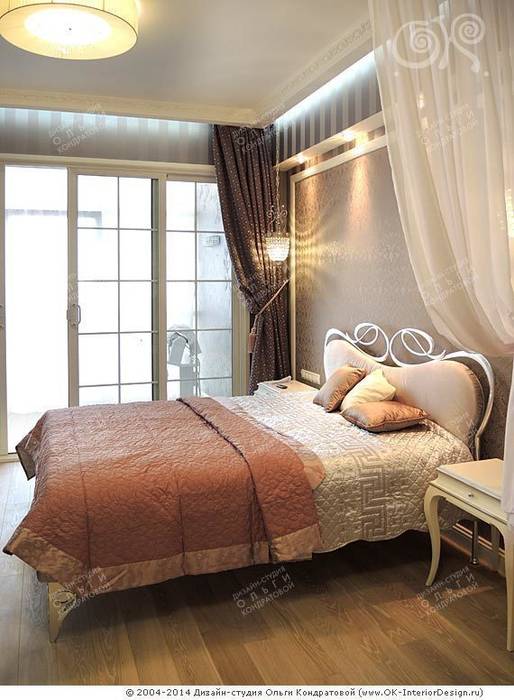 Интерьер спальни в квартире на Мытной Дизайн студия Ольги Кондратовой Столовая комната в классическом стиле