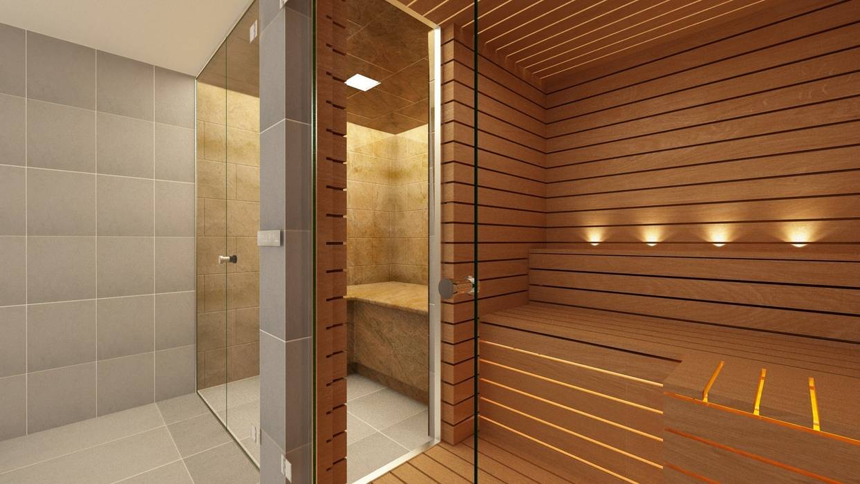Glass Steam Room and Sauna Steam and Sauna Innovation Modern spa