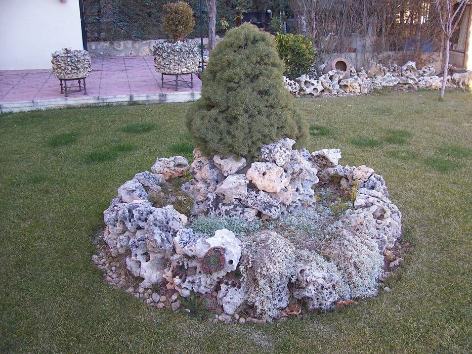 Piedra Rocalla, Rocalla Rocalla Jardines de estilo rústico