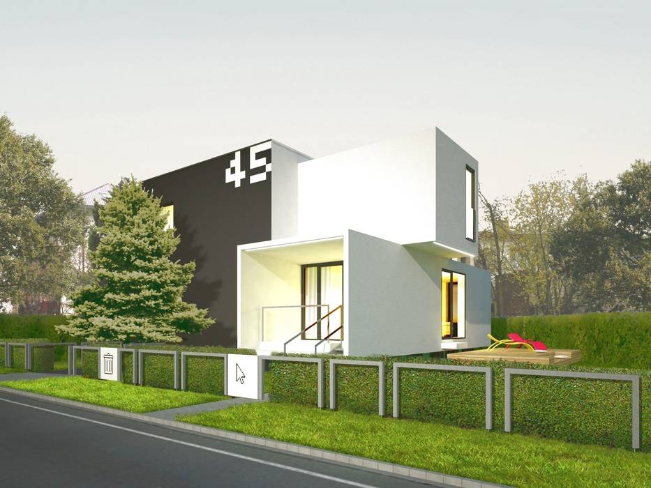 CUBE-2-BOX HOUSE, Zalewski Architecture Group Zalewski Architecture Group Minimalistische huizen