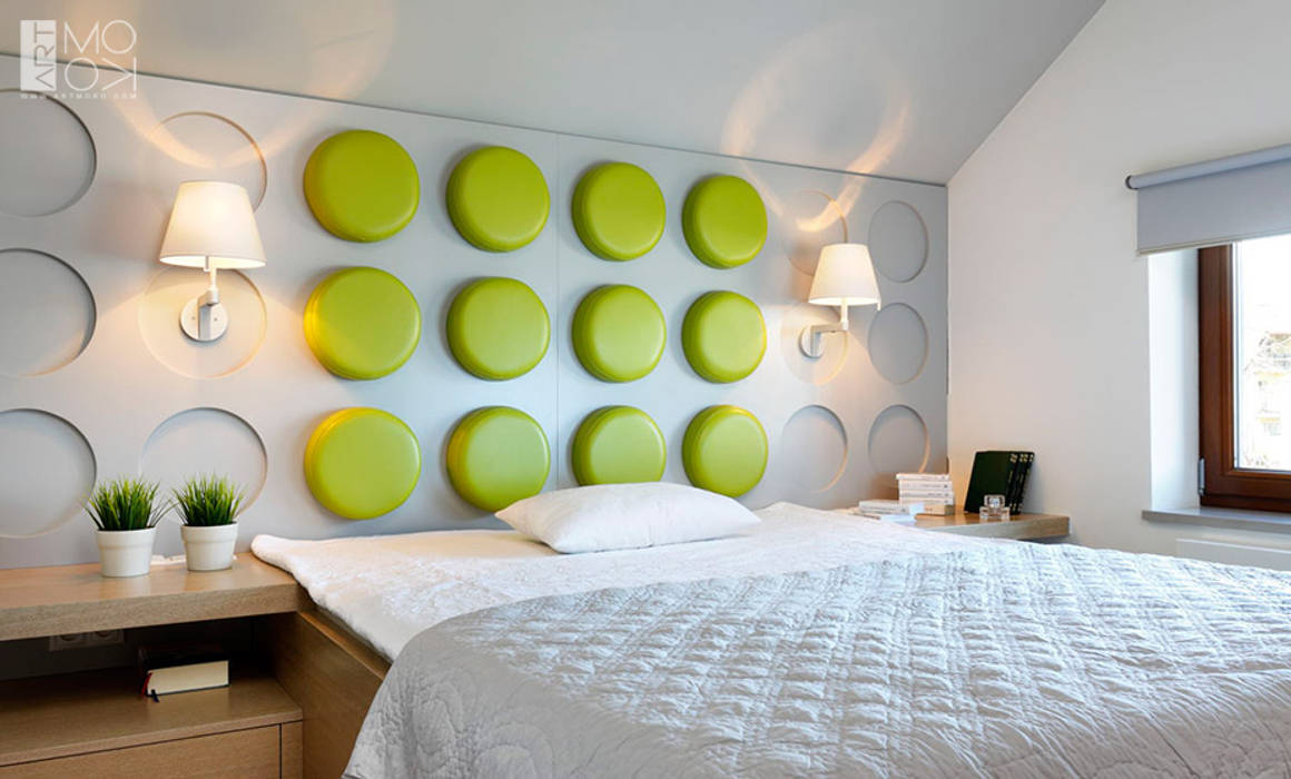 MAGIA SKANDYNAWII, Pracownia projektowa artMOKO Pracownia projektowa artMOKO Scandinavian style bedroom