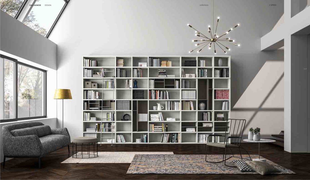 SLIM & SPEED, DALL'AGNESE DALL'AGNESE Modern Living Room Shelves