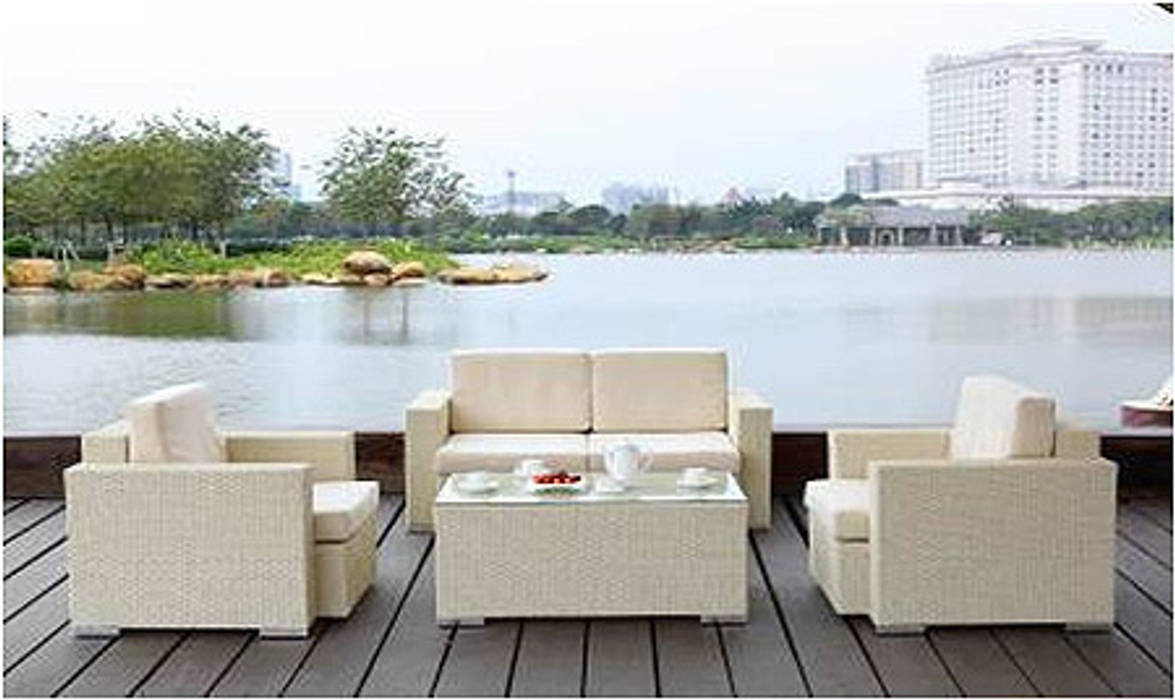Deck, Varanda Design Varanda Design Tropical style balcony, veranda & terrace