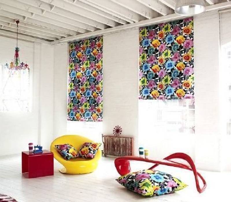 Prestigious Textiles - Diva Fabric Collection Curtains Made Simple غرفة المعيشة