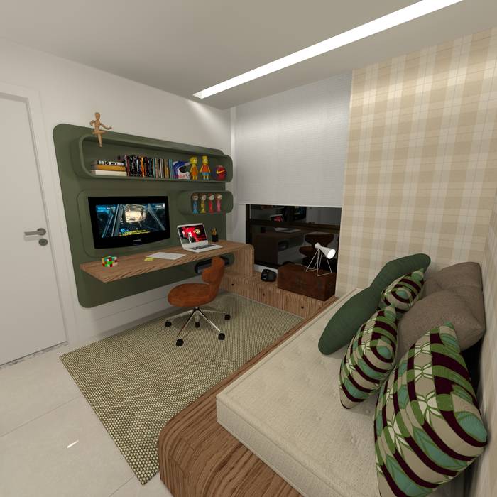 Apartamento Le Parc I, Dauster Arquitetura Dauster Arquitetura Modern Kid's Room