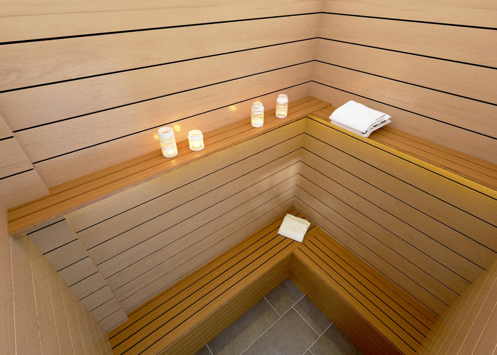 Sauna ROAS ARCHITECTURE 3D DESIGN AGENCY Tropikal Spa