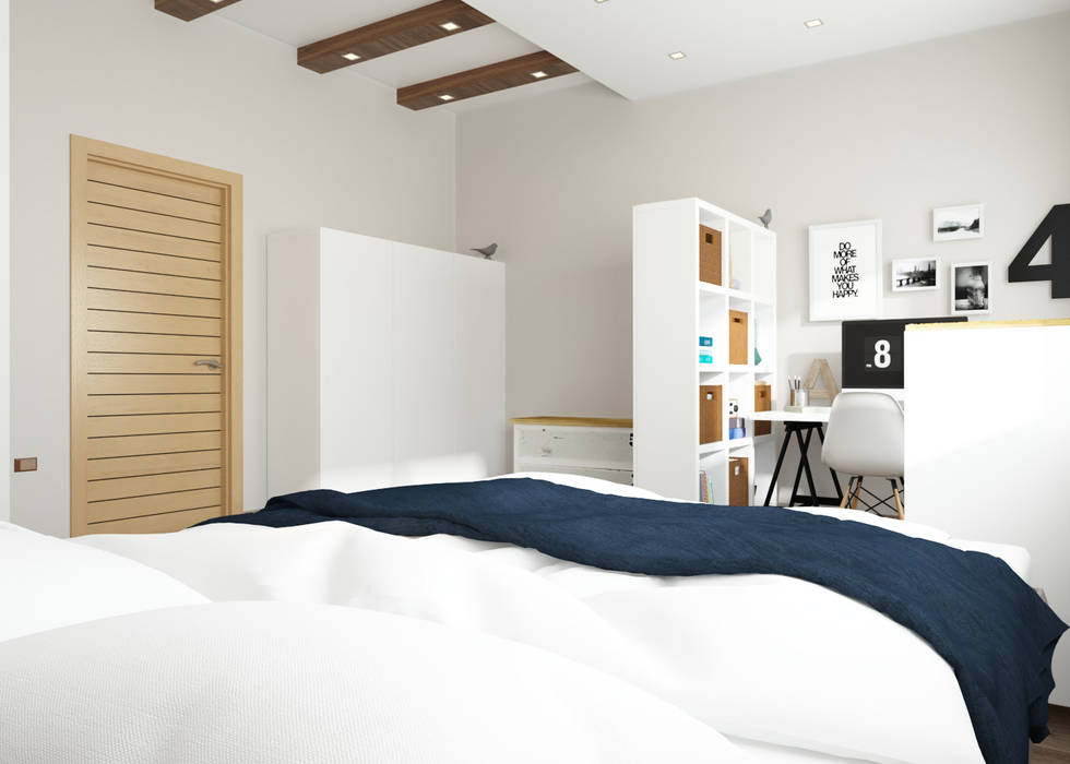 INTERIOR DESIGN FOR IMAR INSAAT, ROAS ARCHITECTURE 3D DESIGN AGENCY ROAS ARCHITECTURE 3D DESIGN AGENCY Modern style bedroom