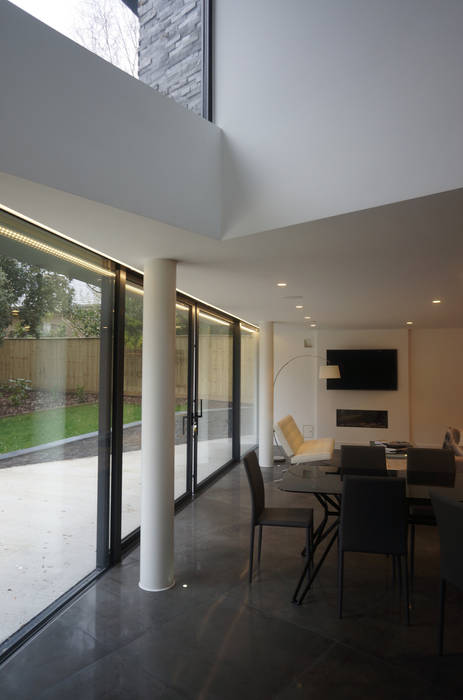 Nairn Road, Canford Cliffs, David James Architects & Partners Ltd David James Architects & Partners Ltd Comedores modernos