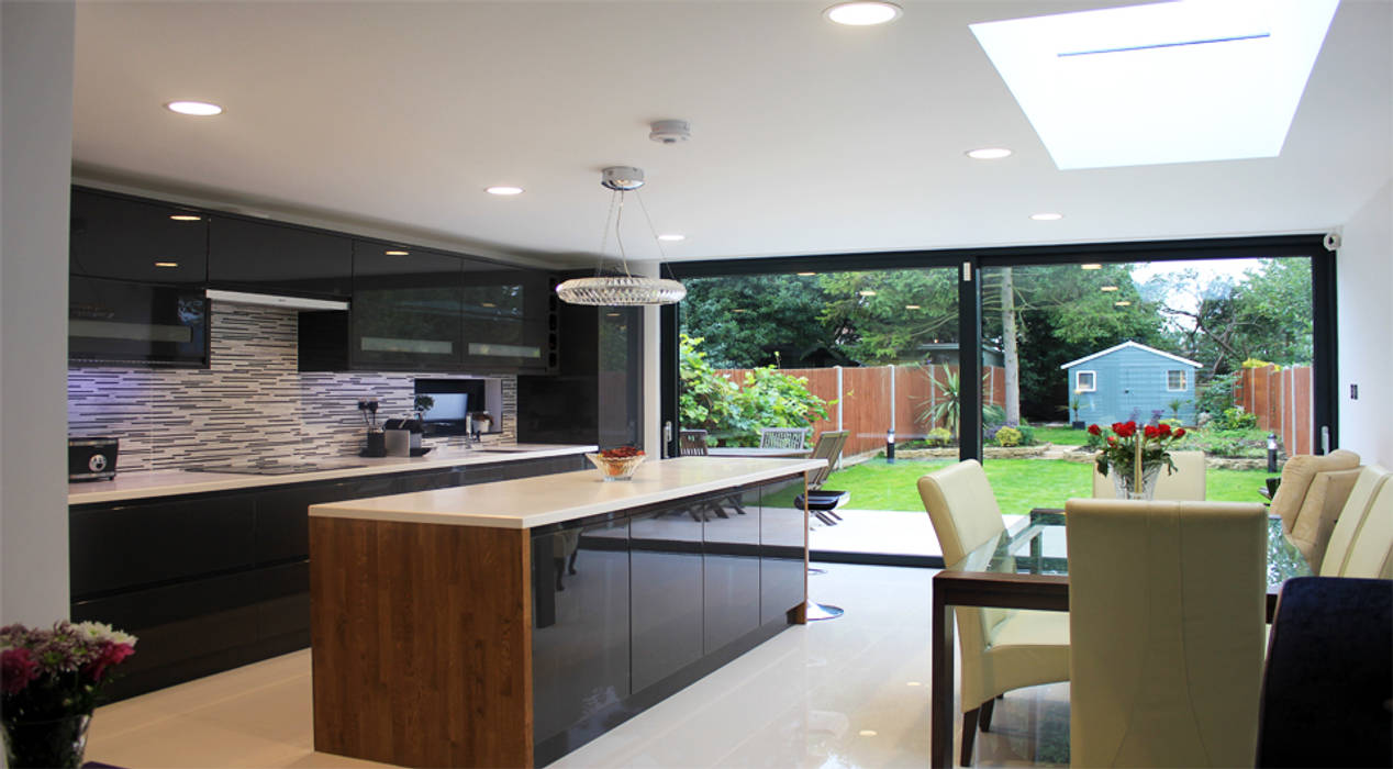 New Malden, Surrey Consultant Line Architects Ltd Modern kitchen