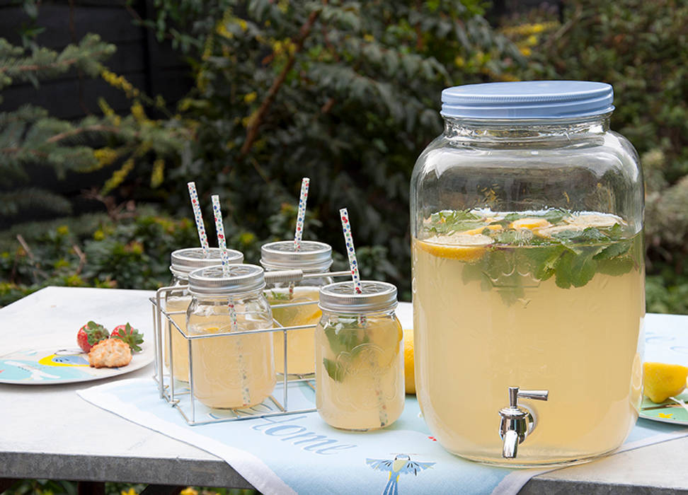 Garden Party Lemonade Drinks Dispenser Dotcomgiftshop Landhaus Küchen Besteck, Geschirr und Gläser