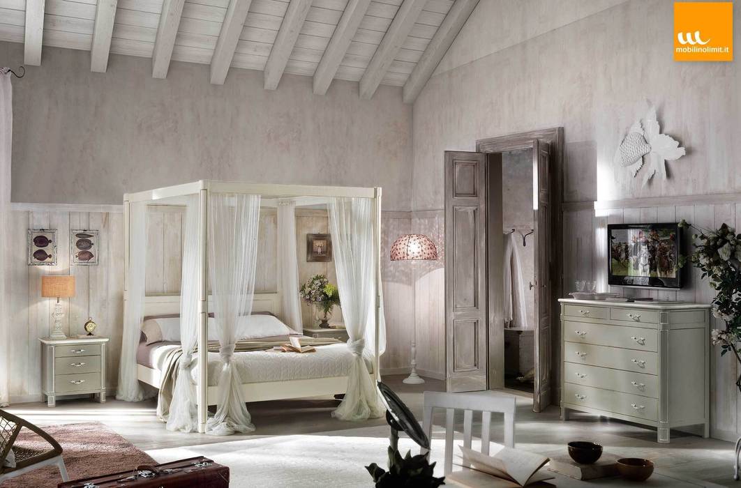 Mobili in stile Shabby Chic, Mobilinolimit Mobilinolimit Country style bedroom Beds & headboards