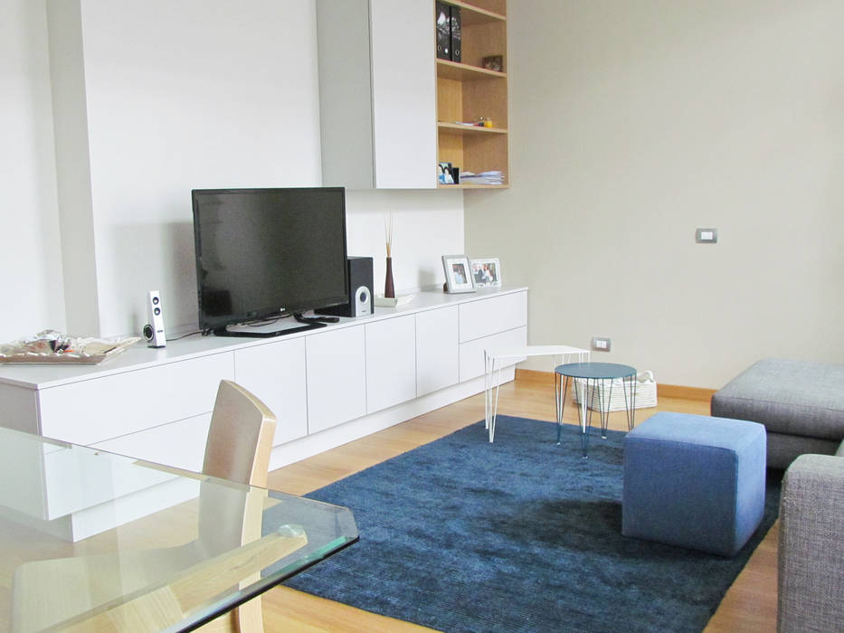 Ristrutturazione - soggiorno, Easy Relooking Easy Relooking Moderne Wohnzimmer