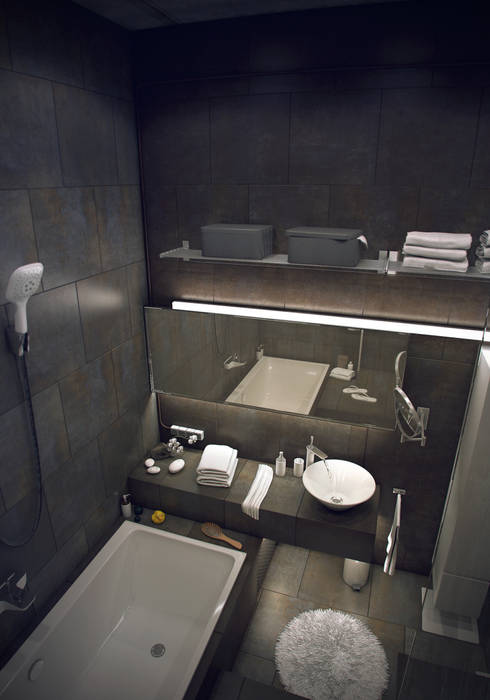 Лофт, ToTaste.studio ToTaste.studio Industrial style bathrooms