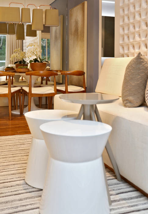 Brooklin | Decorados SESSO & DALANEZI Salas de estar modernas