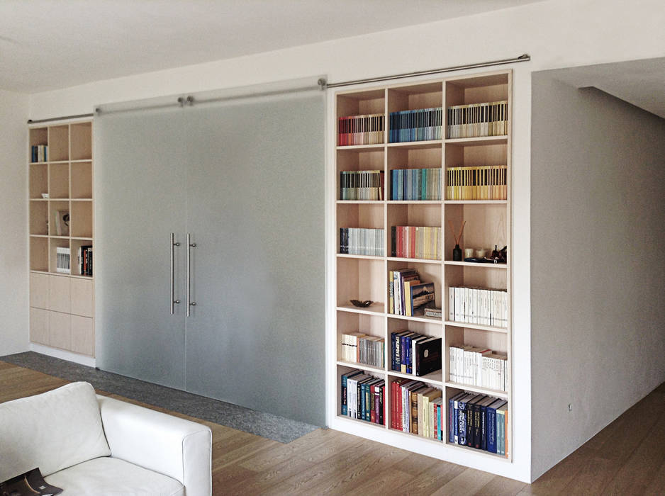 Casa C, interno a Novara, diegocolliniarchitetto diegocolliniarchitetto Minimalist living room