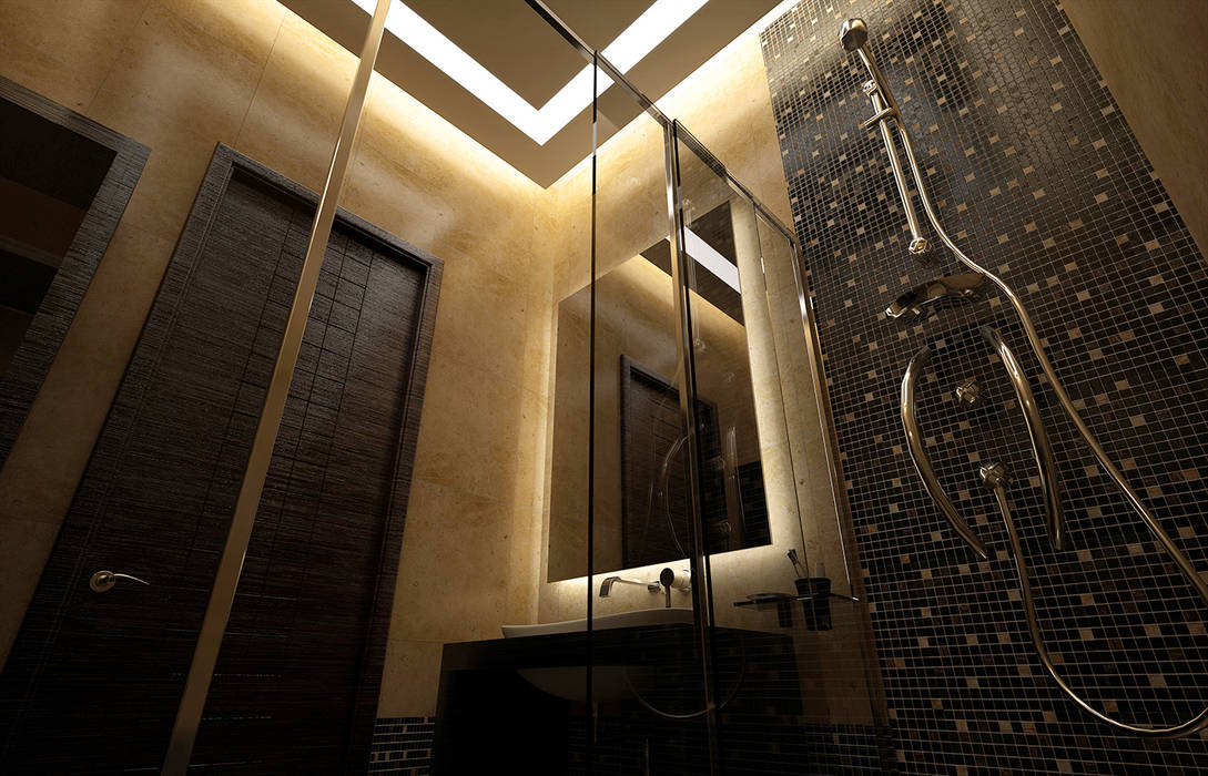 Bathroom, Дмитрий Максимов Дмитрий Максимов Phòng tắm phong cách hiện đại