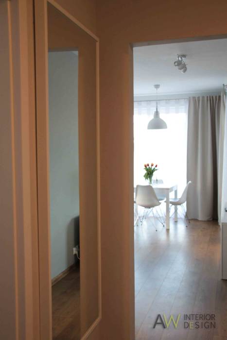 APARTAMENT W KRAKOWIE, AW INTERIOR DESIGN AW INTERIOR DESIGN Nowoczesna jadalnia