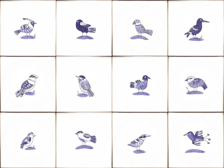 Bluebird tiles Reptile tiles & ceramics Walls Tiles