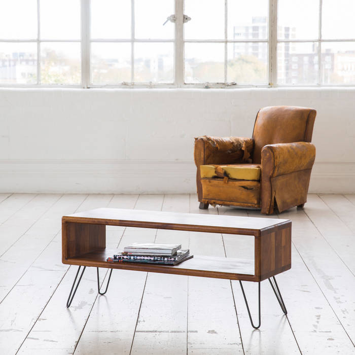 Midcentury Modern TV Stand / Credenza in iroko Biggs & Quail Modern living room TV stands & cabinets