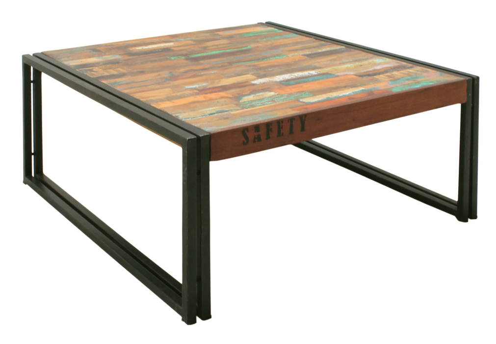 Industrial Square Coffee Table from our Urban Chic Range Big Blu Furniture Living room Side tables & trays