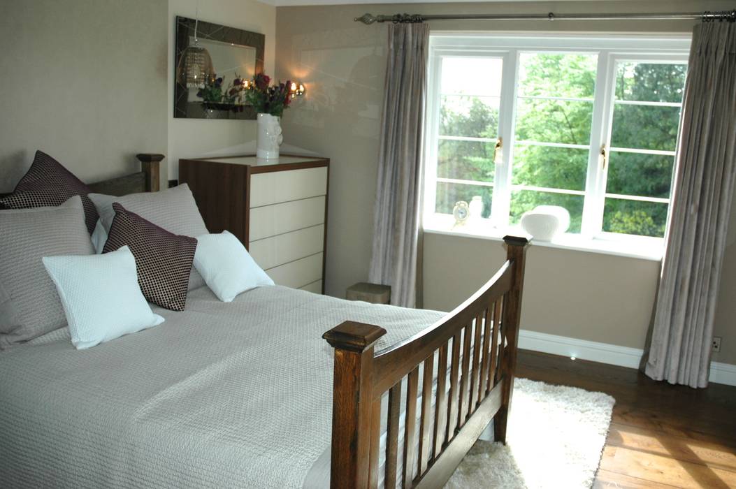 Guest Bedroom Maggie Walton-Swan Interior Design Ltd Habitaciones modernas