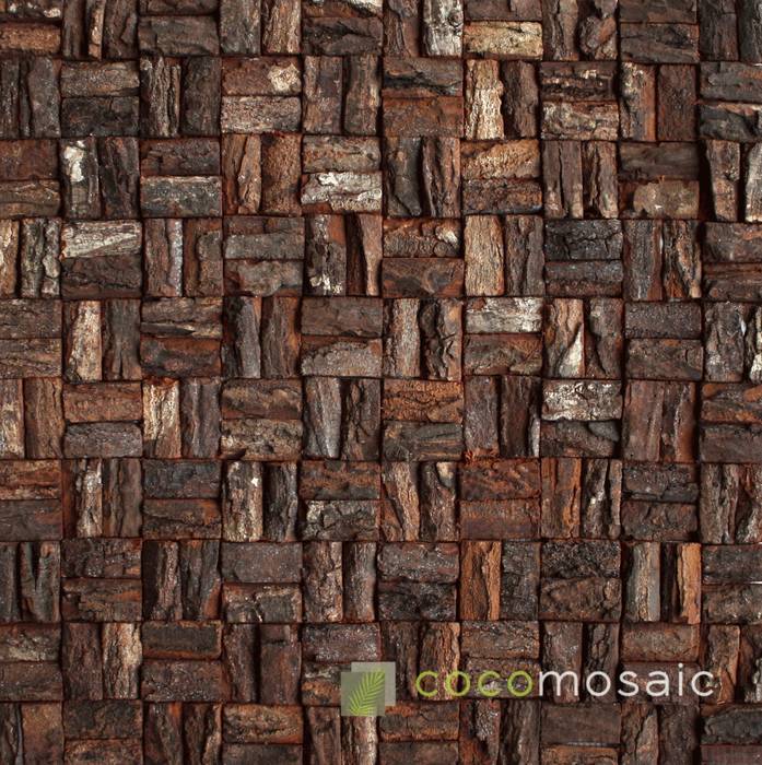 Cocomosaic | Wooden bark small Nature at home Moderne muren & vloeren Muur- & vloerbekleding