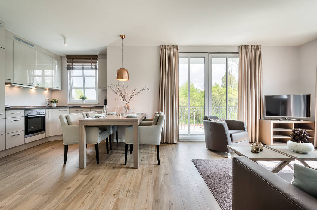 Appartements Heiligendamm, SALLIER WOHNEN HAMBURG SALLIER WOHNEN HAMBURG Comedores modernos