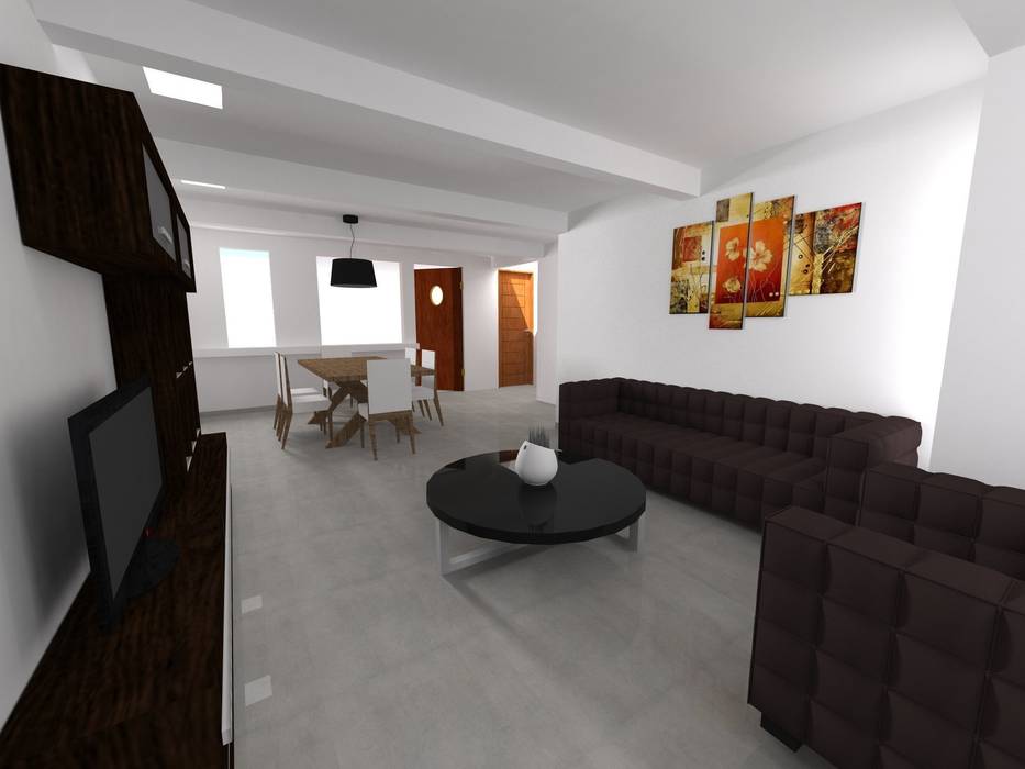 DEPTOS TERRA, WIGO ARQUITECTURA WIGO ARQUITECTURA Modern living room