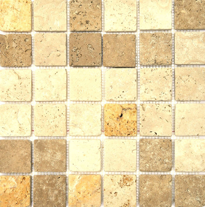Travertine Mixed Mosaic Target Tiles Стіни Плитки