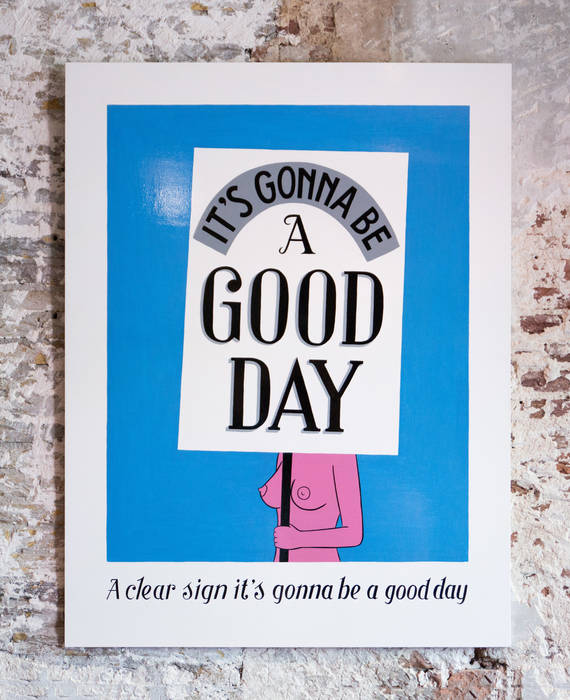 A clear Sign it's gonnan be a Good Day Lennart Wolfert - Graphic Artist Meer ruimtes Afbeeldingen & schilderijen