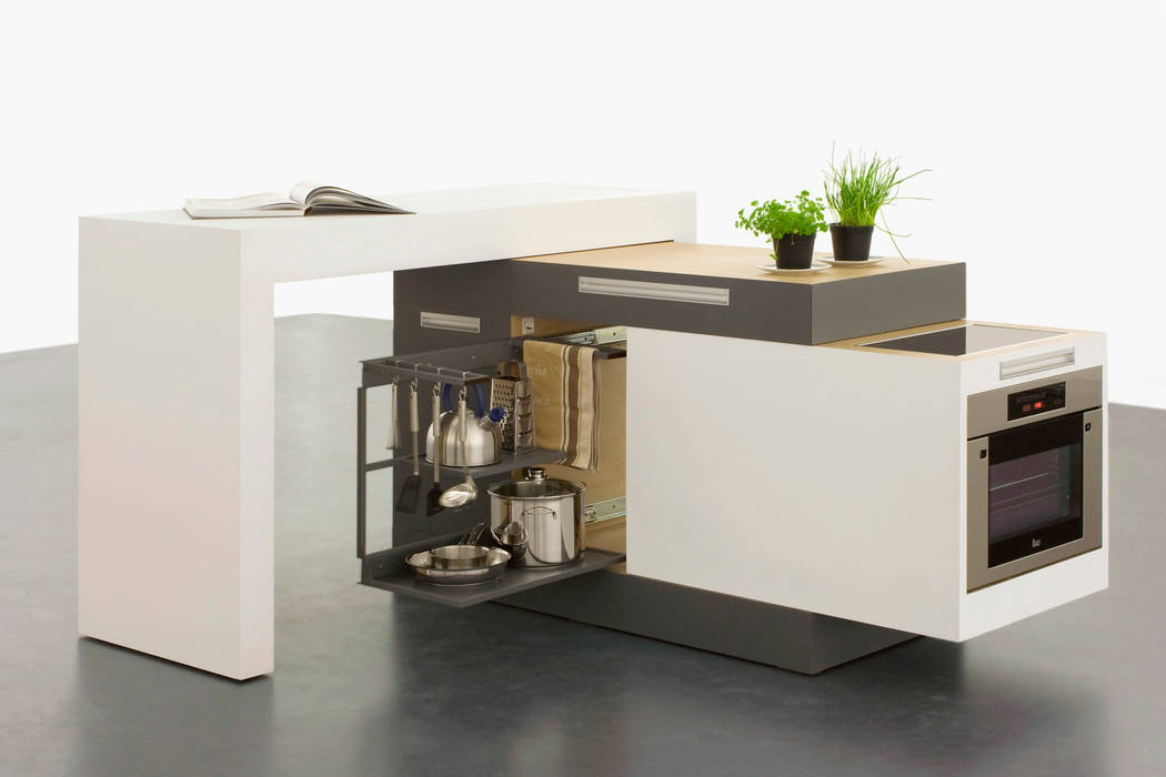 Kompaktküche "small type", krinola krinola Minimalist kitchen Storage