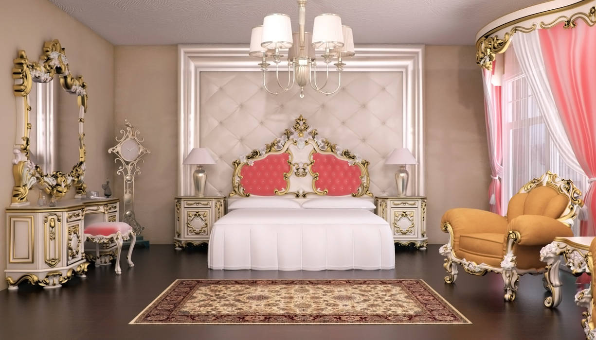 Queen Set Sonmez Mobilya Avantgarde Boutique Modoko Klasik Yatak Odası Yataklar & Yatak Başları