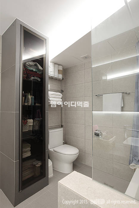 이태원 청화아파트 58평형, MID 먹줄 MID 먹줄 Bagno moderno