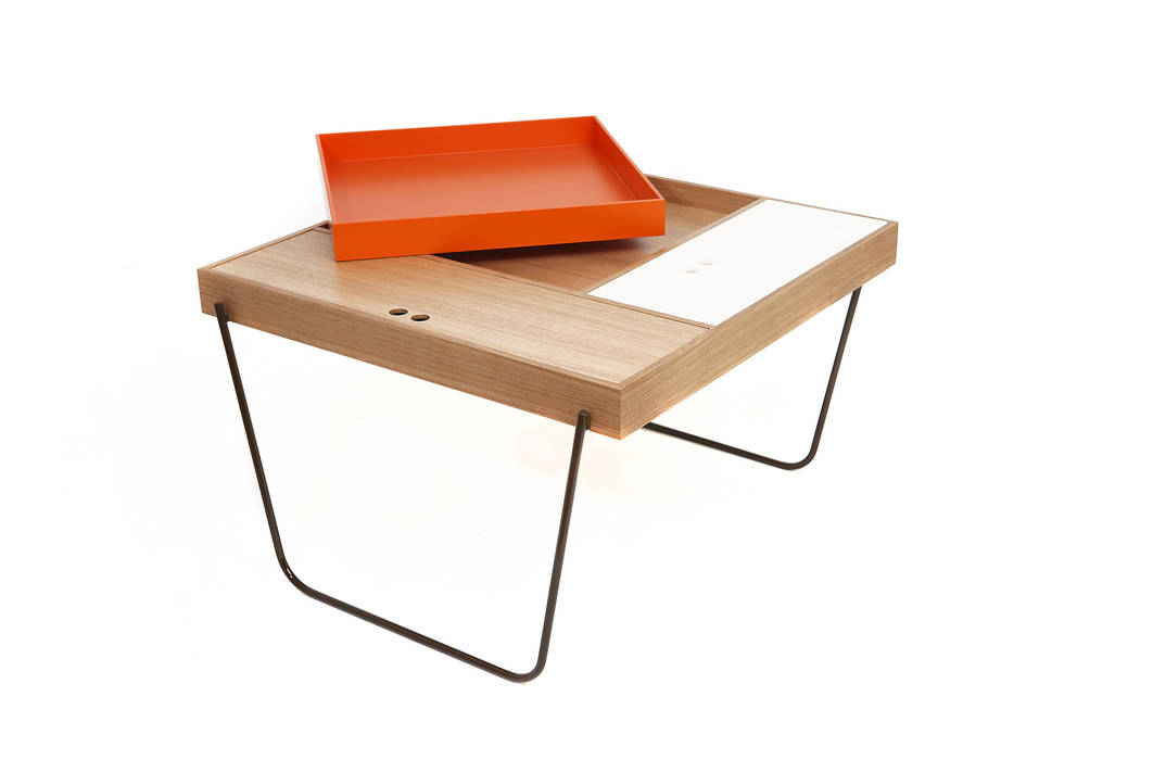 Mesa auxiliar - Tokyo - color naranja Chez D&C design Casas de estilo minimalista Accesorios y decoración