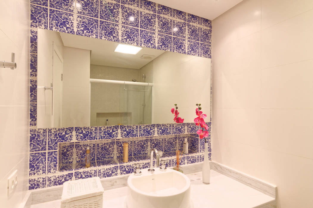 Apartamento Itaim Bibi - 90m², Raphael Civille Arquitetura Raphael Civille Arquitetura Minimalist style bathroom