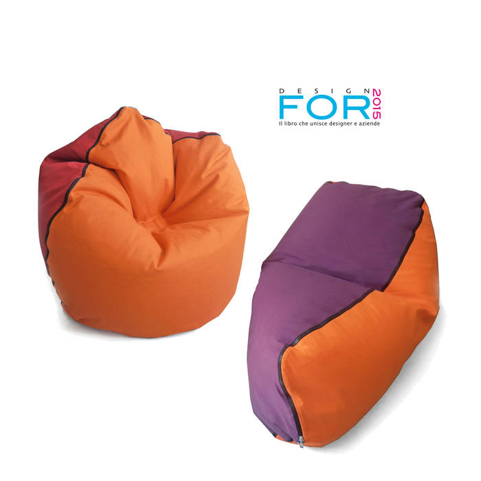 Geometrie in movimento - pouf/armchair CONKA - chaise longue LIMBA design Inmovimento Soggiorno moderno Divani & Poltrone