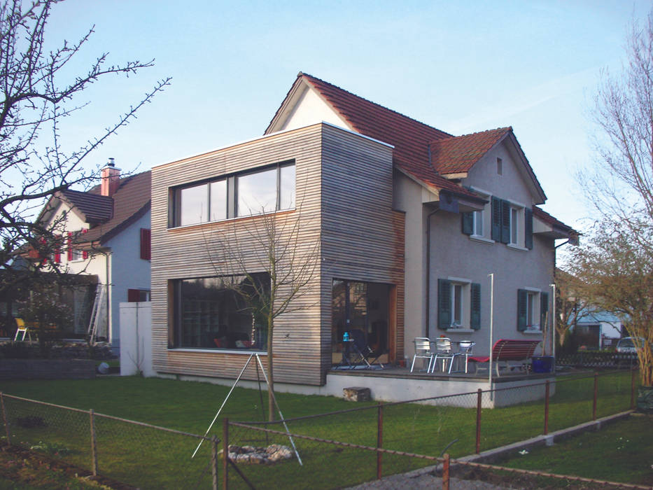 Modernisierung EFH Bühlweg, Windisch, 2006, 5 Architekten AG 5 Architekten AG Moderne huizen