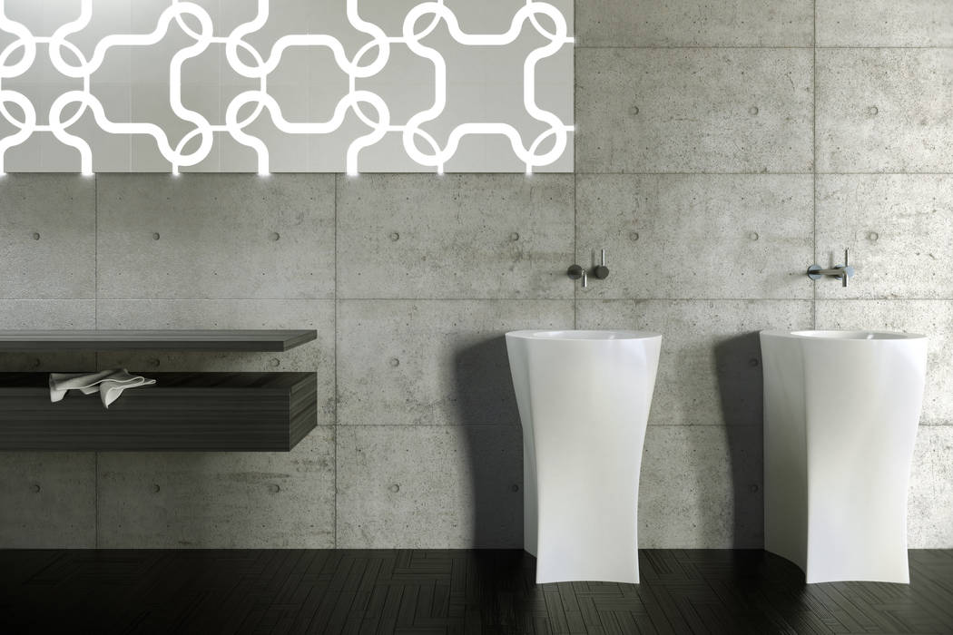 MYBATH LINEA MyBath Minimalistyczna łazienka Umywalki