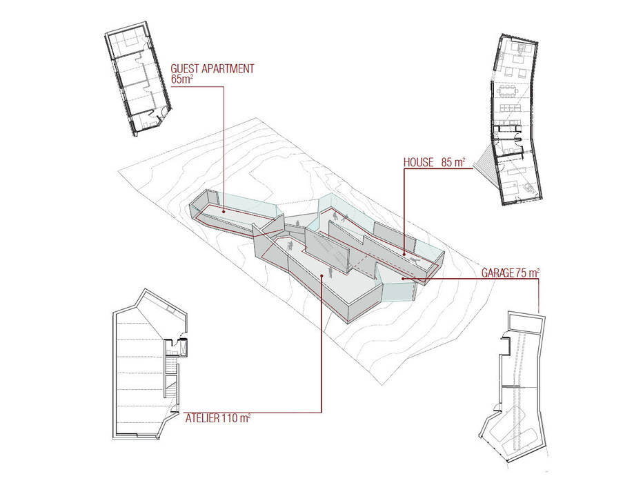 Una Casa Híbrida que integra una Vivienda Moderna y una Nave Industrial, miba architects miba architects