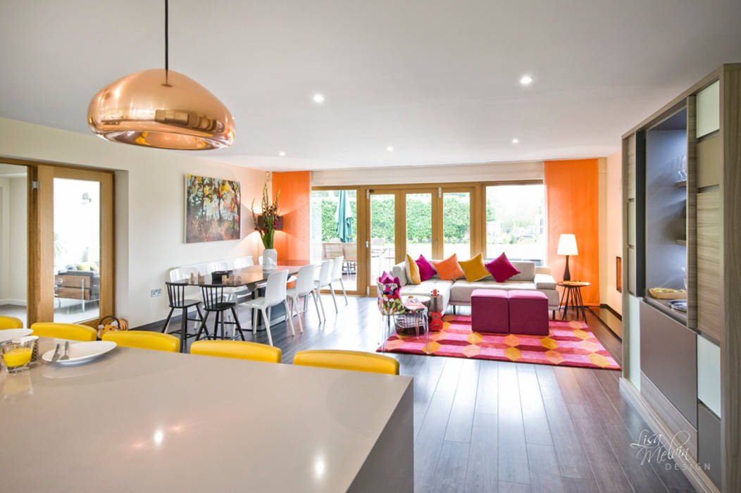 Countryside Retreat - Living Space, Lisa Melvin Design Lisa Melvin Design Modern dining room