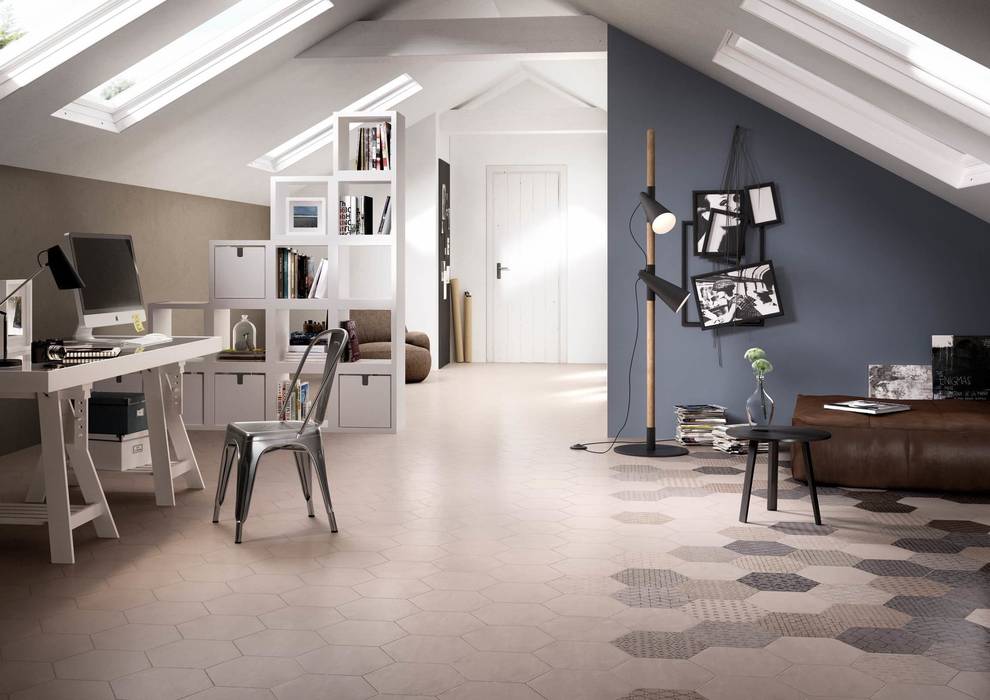 Hexagonal Floor Tiles Tileflair Tường & sàn phong cách hiện đại