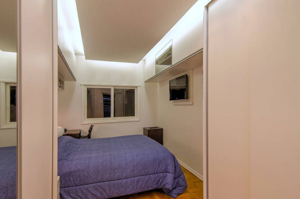 Apartamento Bom Retiro - 100m², Raphael Civille Arquitetura Raphael Civille Arquitetura Quartos minimalistas