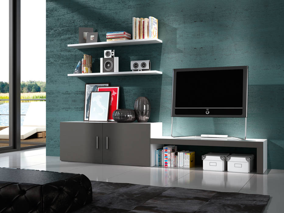 Salones modernos , Muebles 1 Click Muebles 1 Click Modern Living Room TV stands & cabinets