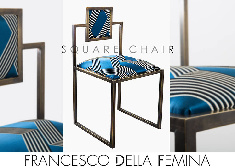 Square Chair, Francesco Della Femina Francesco Della Femina Soggiorno moderno Sgabelli & Sedie