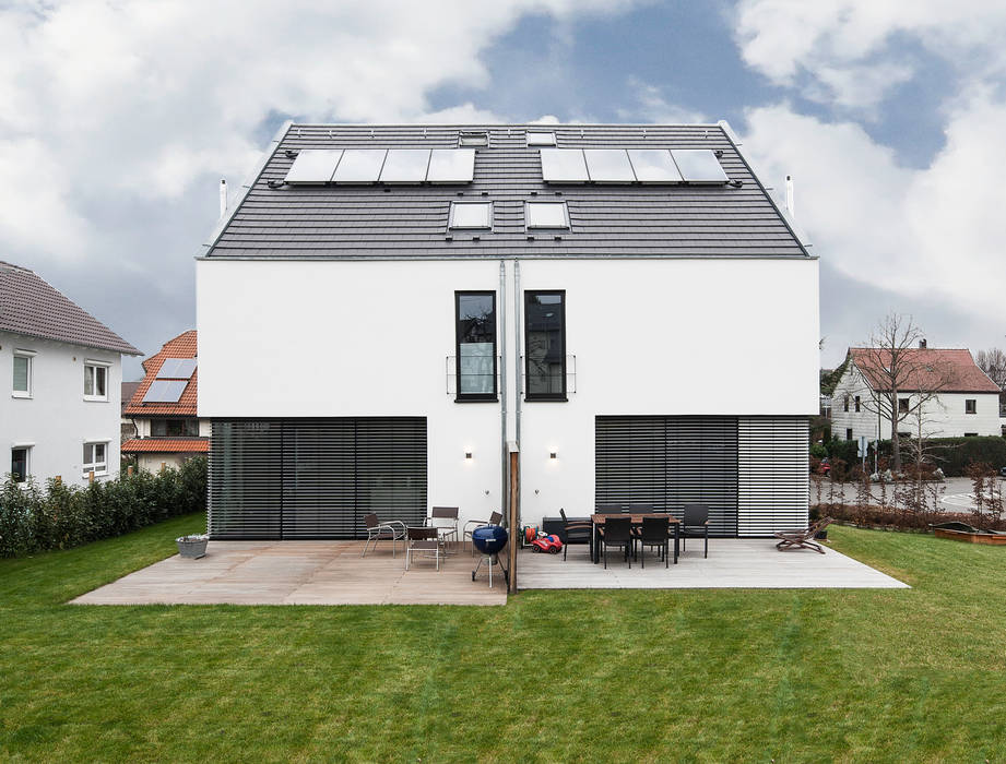 Doppelhaus BP11 im Neckartal, Schiller Architektur BDA Schiller Architektur BDA Minimalist houses